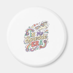 Einhorn In Meiner Funkel Ära Kawaii Bekleidung Gra Magnet