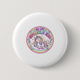 Einhorn In Meiner Funkel Ära Lustiger Druck auf An Button