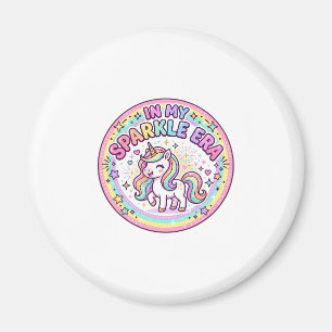 Einhorn In Meiner Funkel Ära Lustiger Druck auf An Magnet