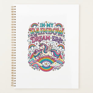 Einhorn In Meiner Regenbogen-Traum-Ära Farbige Kle Planer