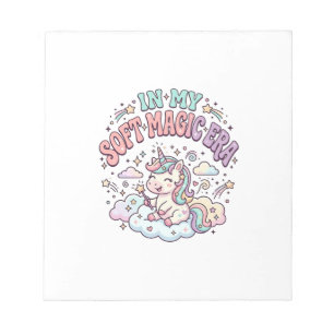 Einhorn In Meiner Weichen Magie-Ära Retro-Stil Pro Notizblock
