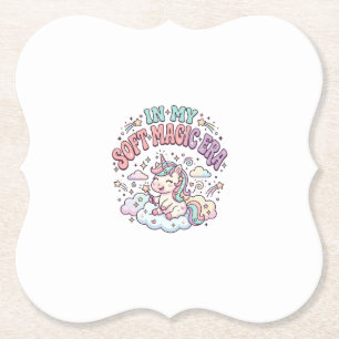 Einhorn In Meiner Weichen Magie-Ära Retro-Stil Pro Untersetzer