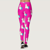 Einhorn in Regenbogenfarben Leggings (Rückseite)