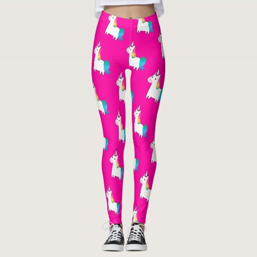 Einhorn in Regenbogenfarben Leggings (Vorderseite)