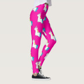 Einhorn in Regenbogenfarben Leggings (Rechts)