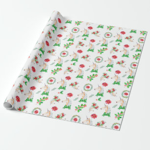 Einhorn in Scarf Weihnachtswrapping Papier Geschenkpapier