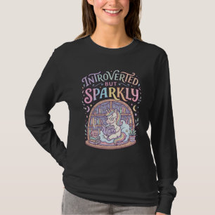 Einhorn Introvertiert aber funkelnd originell weiß T-Shirt