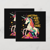 Einhorn ist echt selten einladung (Vorne/Hinten)