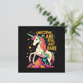 Einhorn ist echt selten einladung (Stehend Vorderseite)