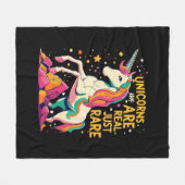 Einhorn ist echt selten fleecedecke (Vorderseite (Horizontal))