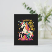 Einhorn ist echt selten postkarte (Stehend Vorderseite)