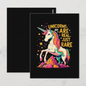 Einhorn ist echt selten postkarte (Vorne/Hinten)