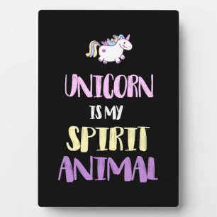 Einhorn ist mein spirituelles Tier Fotoplatte