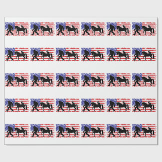 Einhorn, Jackalope, Bigfoot und die amerikanische Geschenkpapier