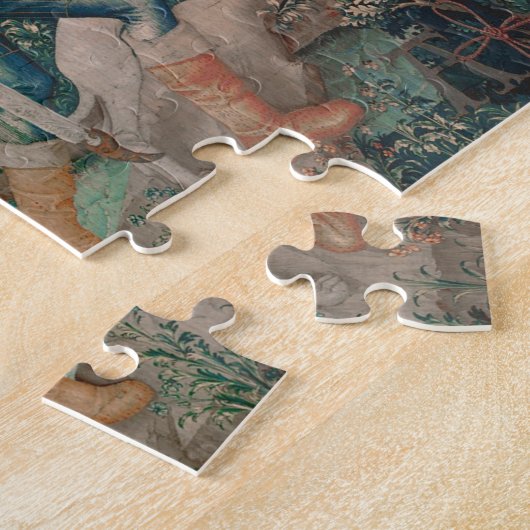 Einhorn-Jagd Mittelalterliche Kunst - Einhorn wird Puzzle (Seite)