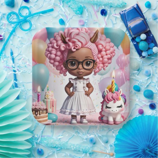 "Einhorn joy" Papierplatte Pappteller (Party)