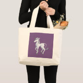Einhorn Jumbo Stoffbeutel (Vorderseite (Produkt))