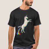 Einhorn Kacke ein Regenbogen T-Shirt (Vorderseite)