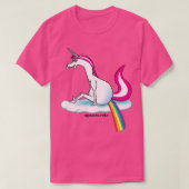 Einhorn kackend Regenbogen T-Shirt (Design vorne)