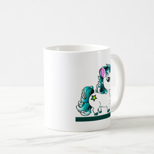 Einhorn Kaffeetasse (VorderseiteRechts)