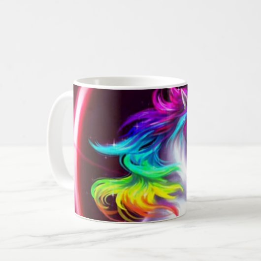 Einhorn Kaffeetasse (Vorderseite Links)