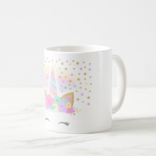 Einhorn Kaffeetasse (VorderseiteRechts)