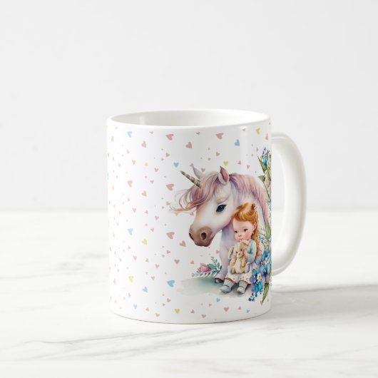 Einhorn Kaffeetasse (VorderseiteRechts)