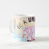 Einhorn Kaffeetasse (Vorderseite Links)