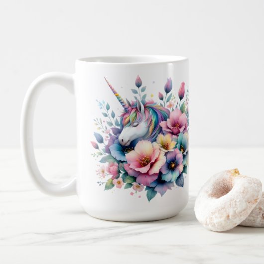 Einhorn Kaffeetasse (Mit Donut)