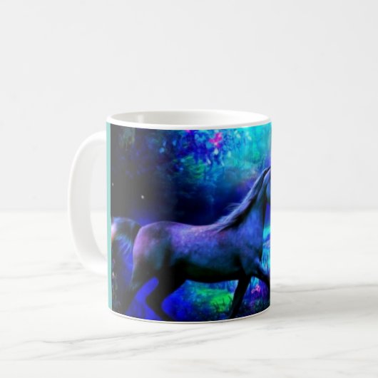 Einhorn Kaffeetasse (Vorderseite Links)