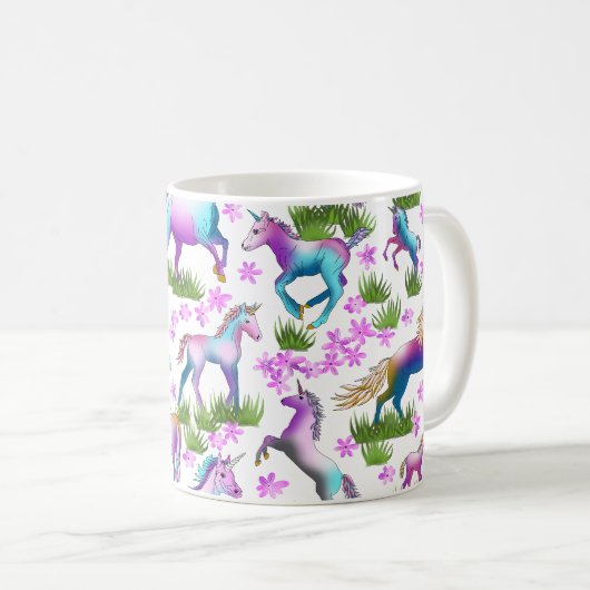 Einhorn Kaffeetasse (VorderseiteRechts)