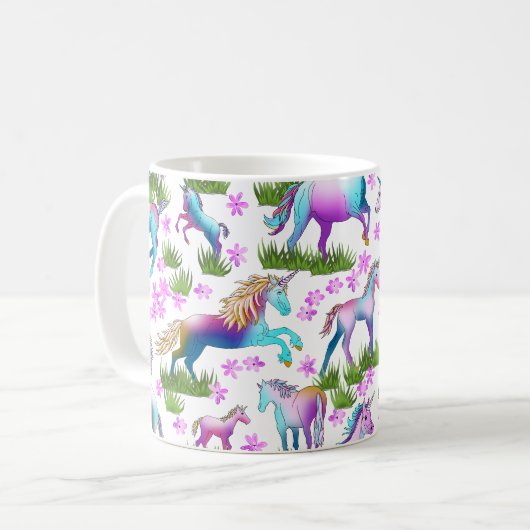 Einhorn Kaffeetasse (Vorderseite Links)