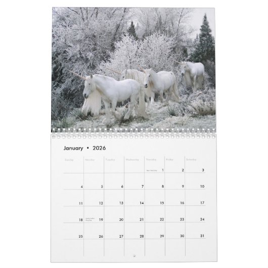 Einhorn-Kalender Kalender (Jan 2026)