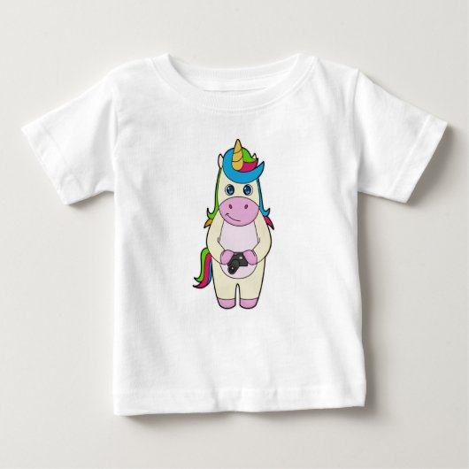 Einhorn-Kamera Baby T-shirt (Vorderseite)