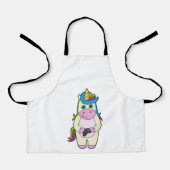 Einhorn-Kamera Schürze (Vorderseite)