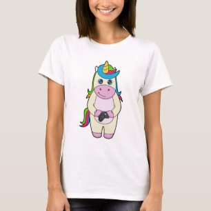 Einhorn-Kamera T-Shirt
