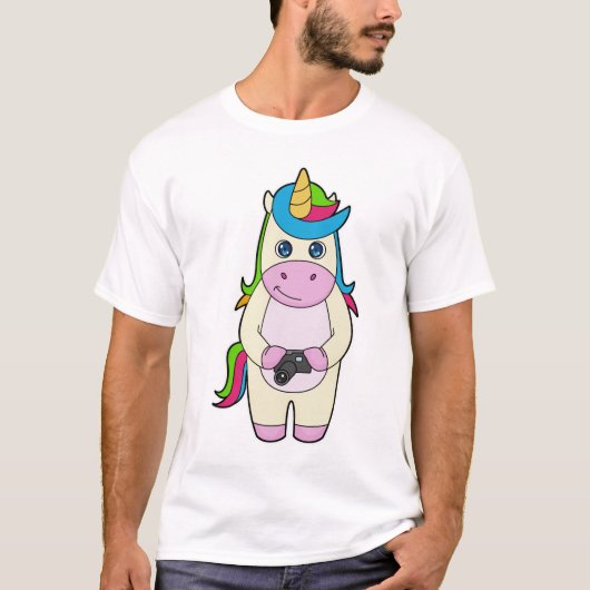Einhorn-Kamera T-Shirt (Vorderseite)