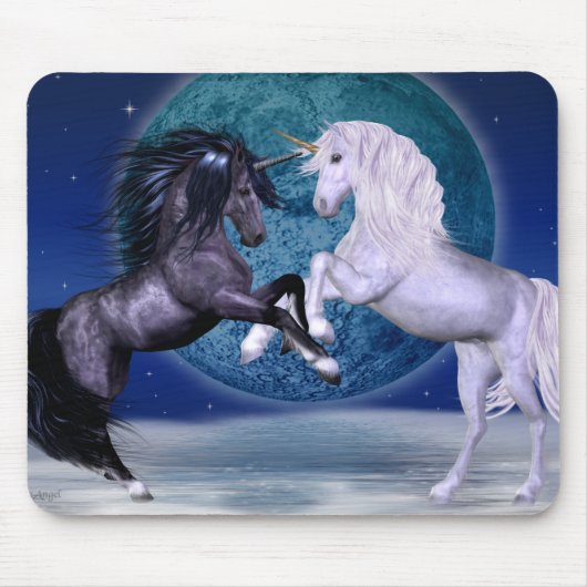 Einhorn-Kampf Mousepad (Vorne)