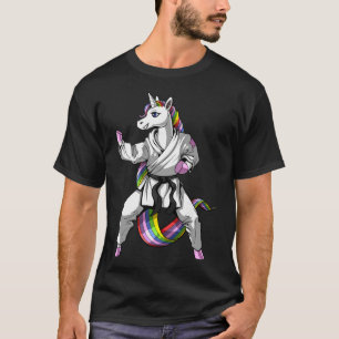 Einhorn Karate Ninja Kampfsport Judo Kickboxen T-Shirt