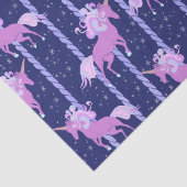 Einhorn Karousel- Nacht Seidenpapier (Detail)