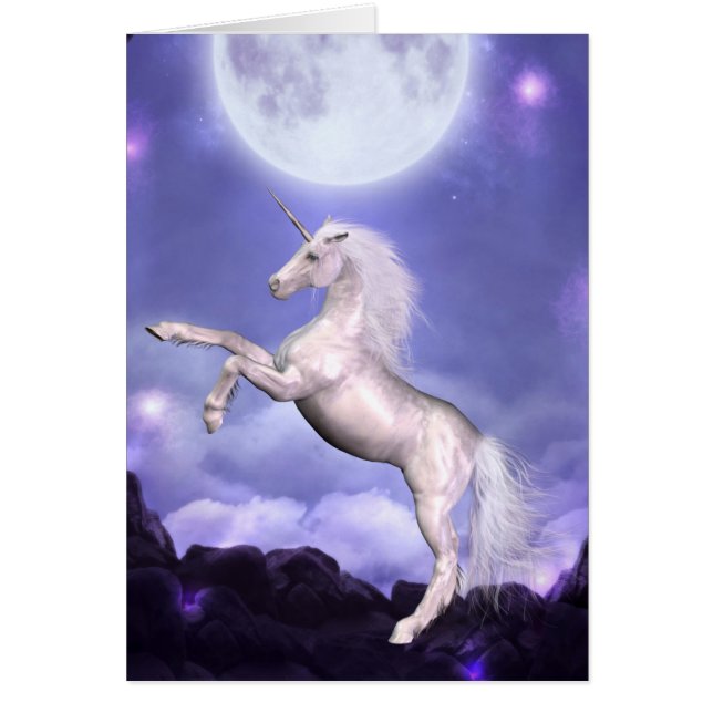 Einhorn-Karten-Fantasie (Vorne)