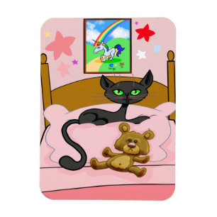 Einhorn, Katze und Teddy Bären Magnet