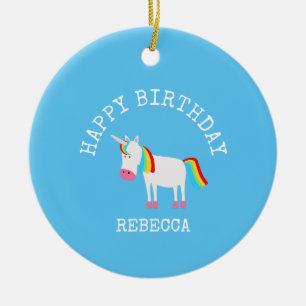 Einhorn Keramik Ornament