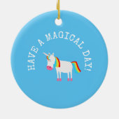 Einhorn Keramik Ornament (Hinten)