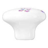 Einhorn-Keramik-Pull Keramikknauf (Seitenansicht)