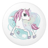 Einhorn-Keramik-Pull Keramikknauf (Vorderseite)