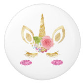 Einhorn Keramikknauf (Vorderseite)