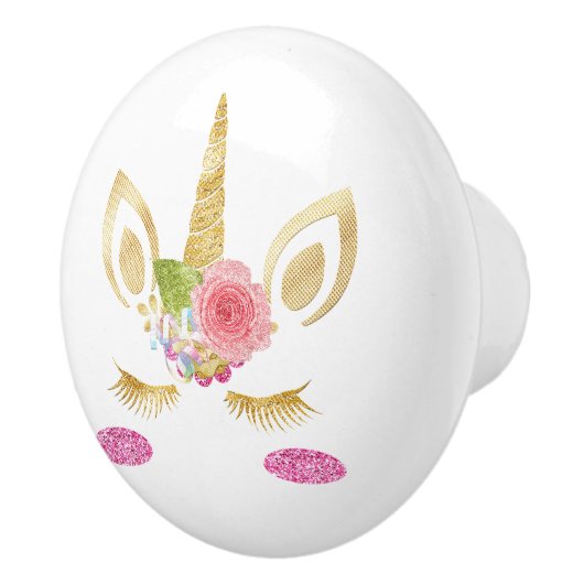 Einhorn Keramikknauf (Rechts)