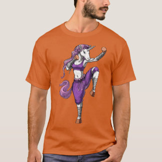 Einhorn Kickboing Kämpfer Freunde T-Shirt
