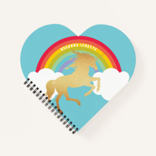 Einhorn Kinder Regenbogen Notizbuch
